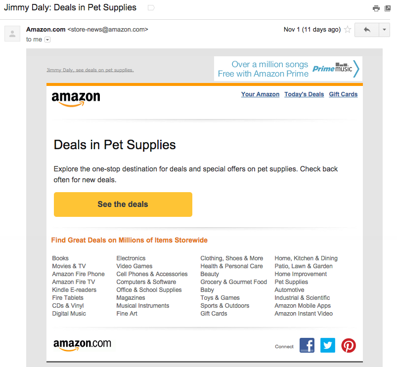 Amazon Email Marketing