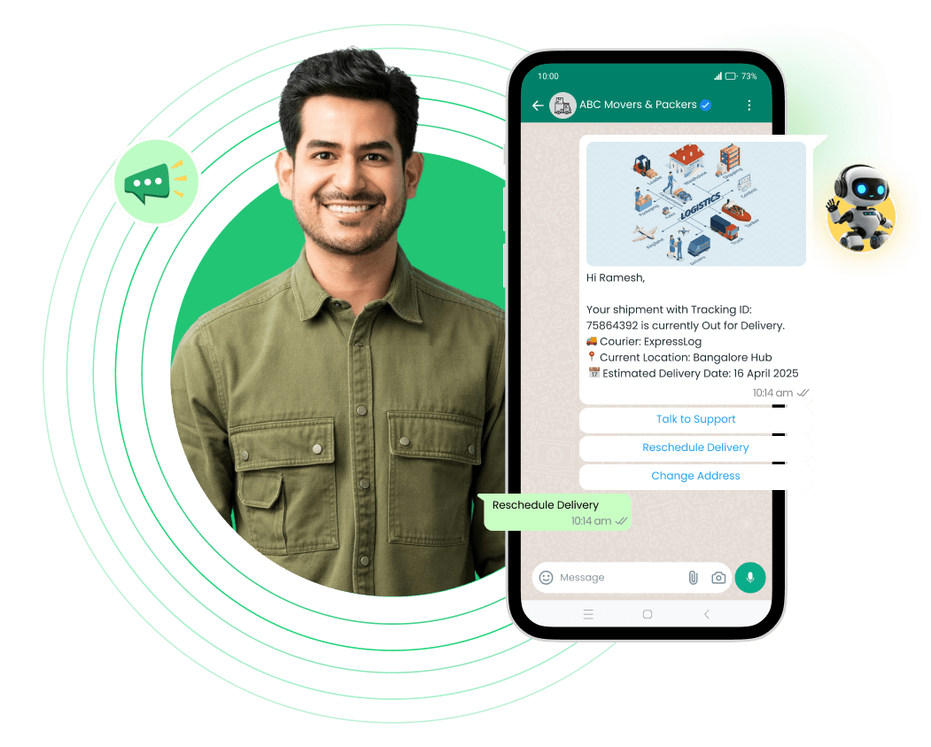 Logistics and Delivery- Intelligent Customer Interaction with Chatbots