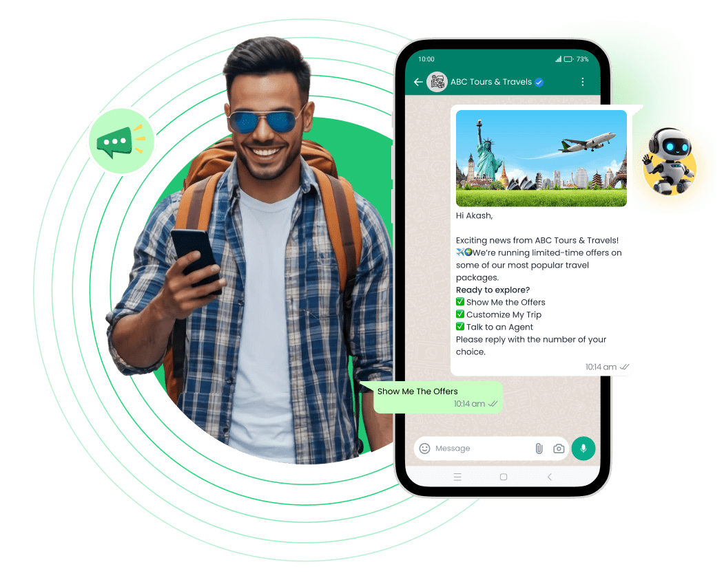 Travel Industry- Personalized Customer Engagement Through WhatsApp Chatbot