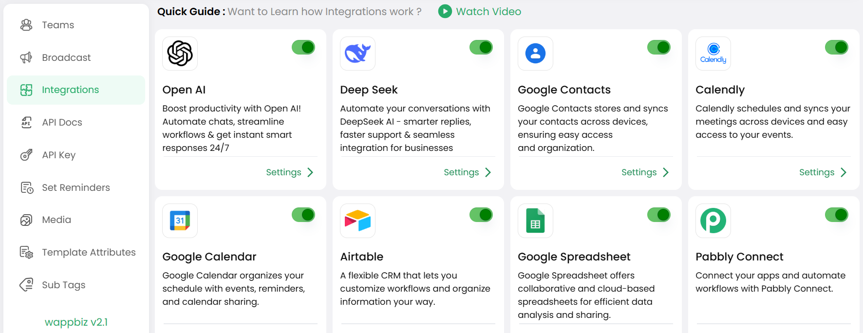 Screenshot 2025 09 14 214447 Integrations