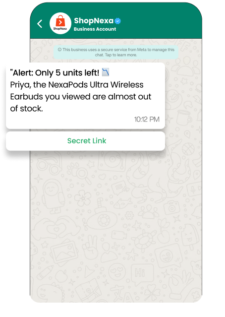 WhatsApp Marketing Strategy for Black Friday: The Ultimate 2025 Guide 6 The Low Stock Warning