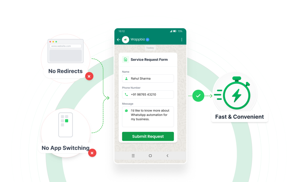Collect Customer Details Inside WhatsApp